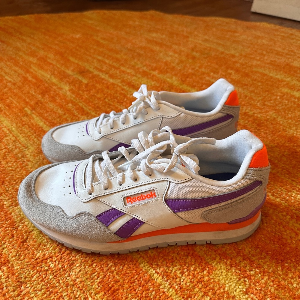 Reebok White and Purple sneakers
